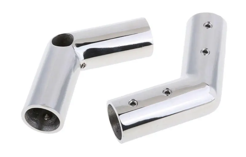 110° Adjustable Bimini Handrail Connector Fitting for Round Tubing