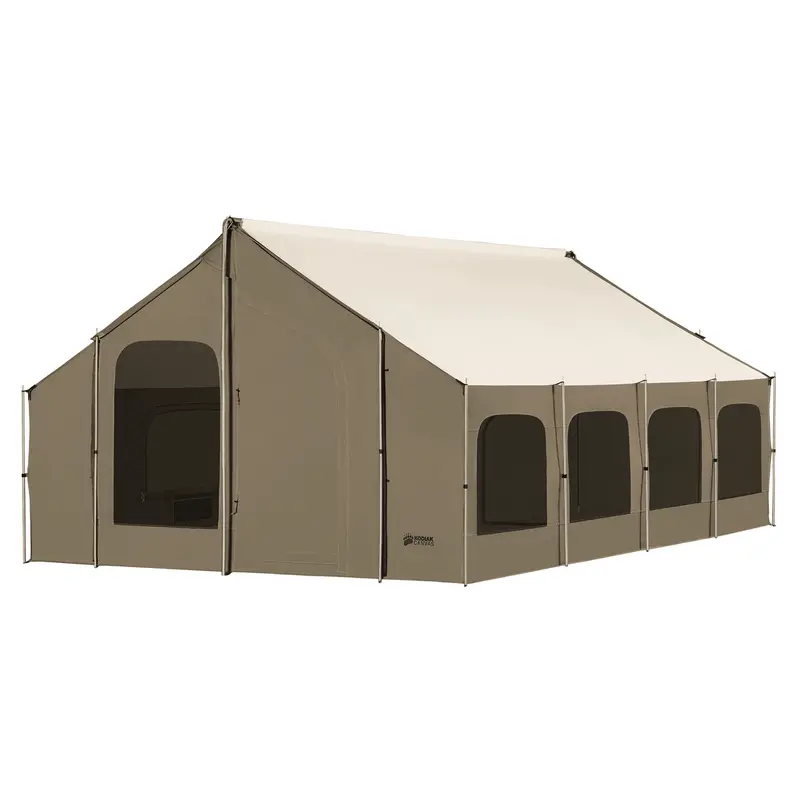 12×16 Stove-Ready Cabin Lodge Tent – Heavy-Duty Canvas