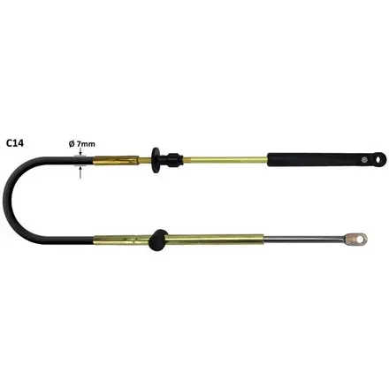 19-Foot Johnson/Evinrude/OMC C14 Control Cable — Part #173119 / CC20519 (Throttle & Shift)