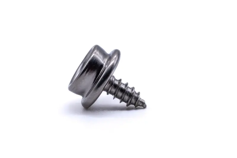 316 Stainless Steel Screw Stud Press Snap – 3/8″ Short Thread