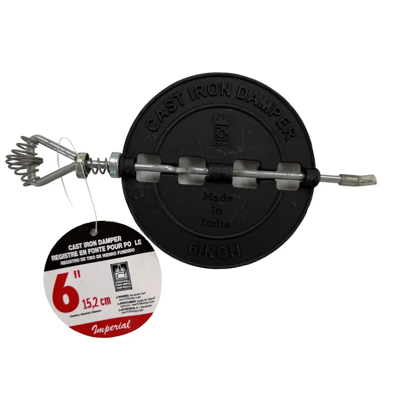 6-Inch Cast Iron Stove Damper Replacement Part