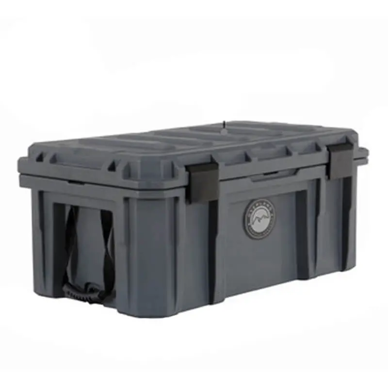 95-Quart Dark Grey D.B.S. Dry Box Featuring Drain Port and Bottle Opener