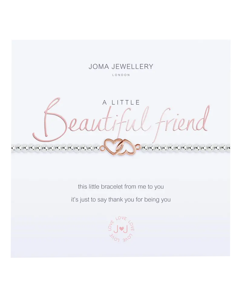 A Little Beautiful Friend Bracelet (Silver & Rose Gold)