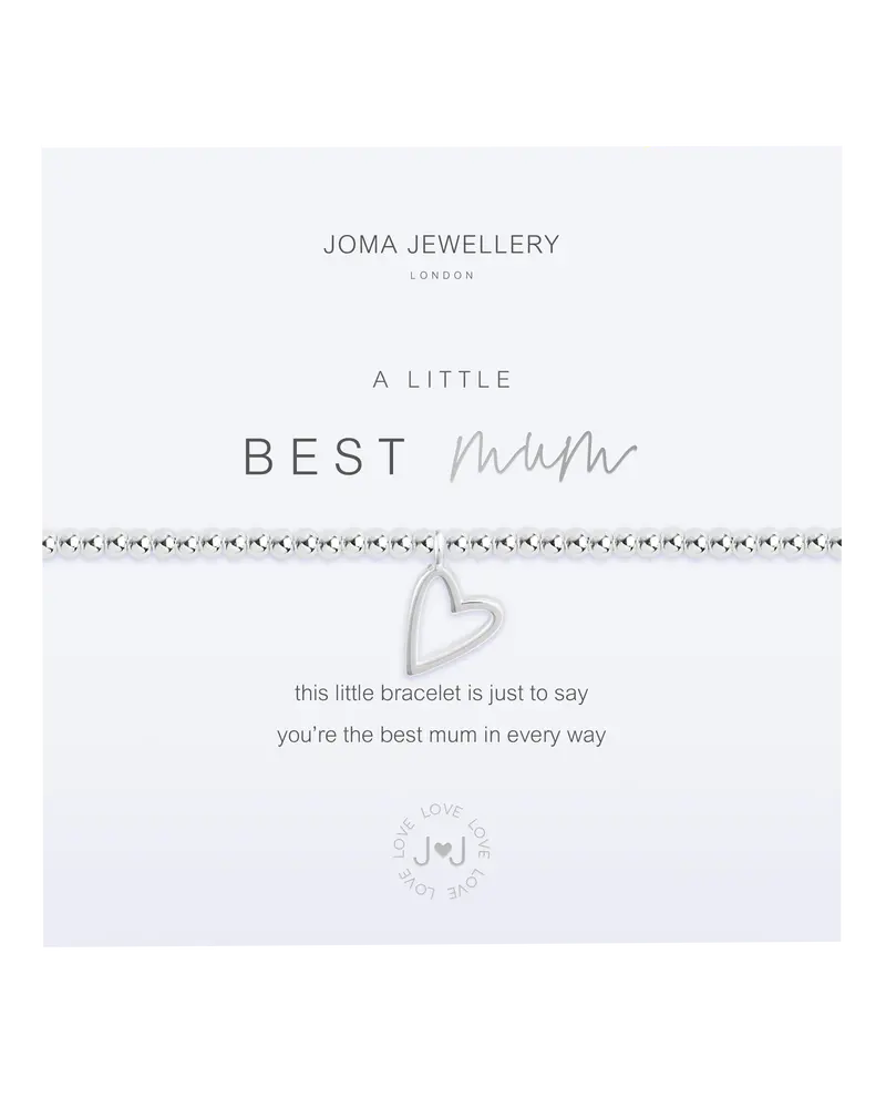 A Little Best Mum Silver Bracelet