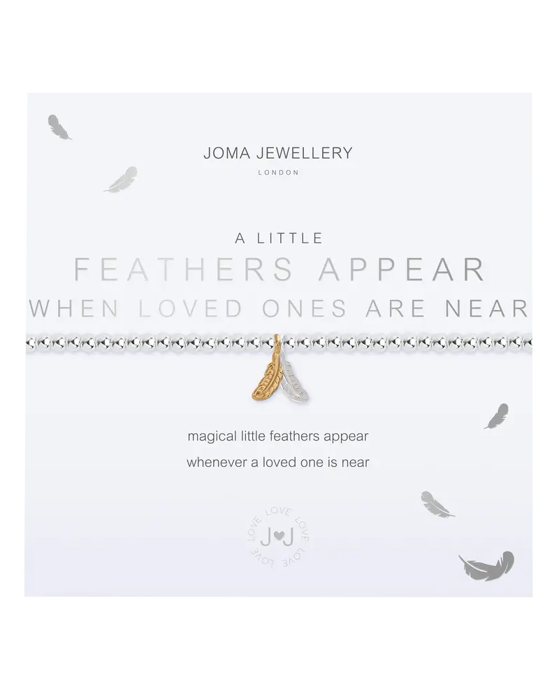 A Little Feathers Appear When Loved Ones Are Near Bicolor Bracelet