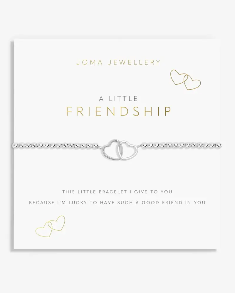 A Little Friendship Charm Bracelet – Silver