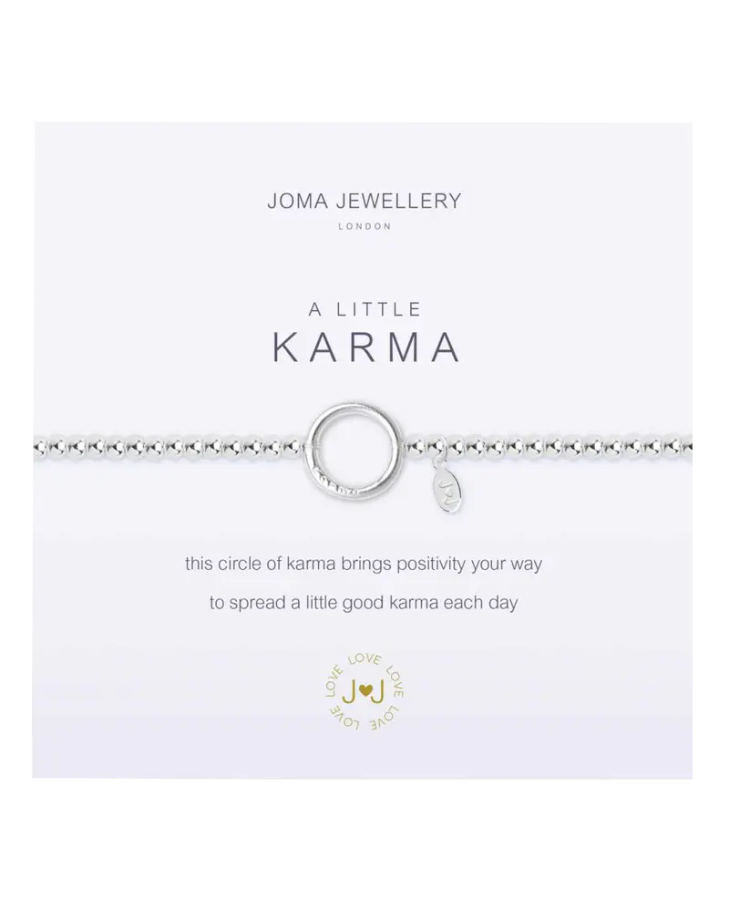 A Little Karma Silver Bracelet