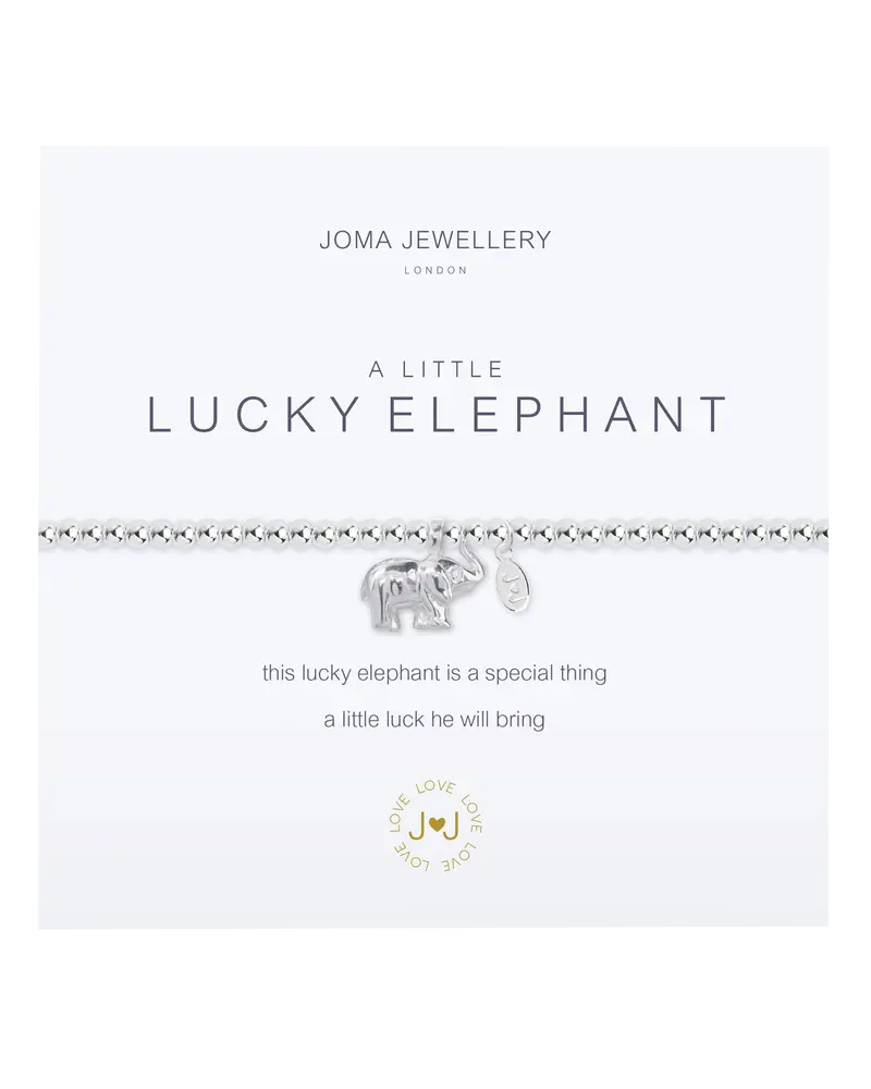 A Little Lucky Elephant Silver Bracelet