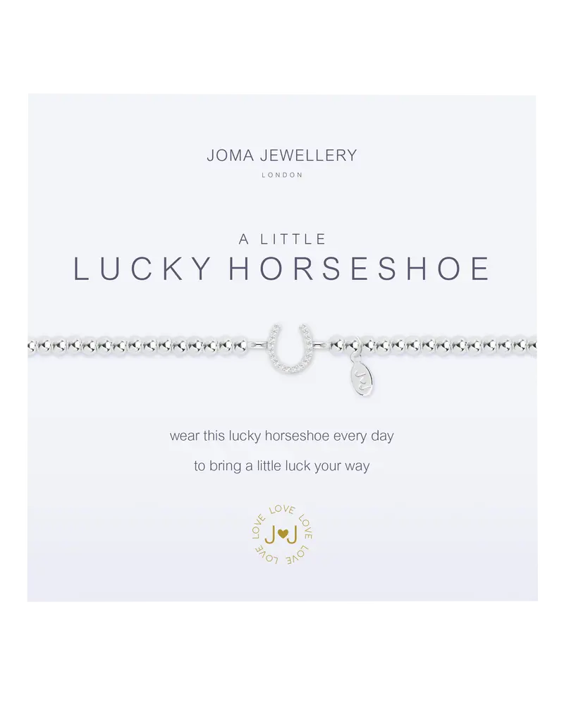 A Little Lucky Horseshoe Silver Bracelet