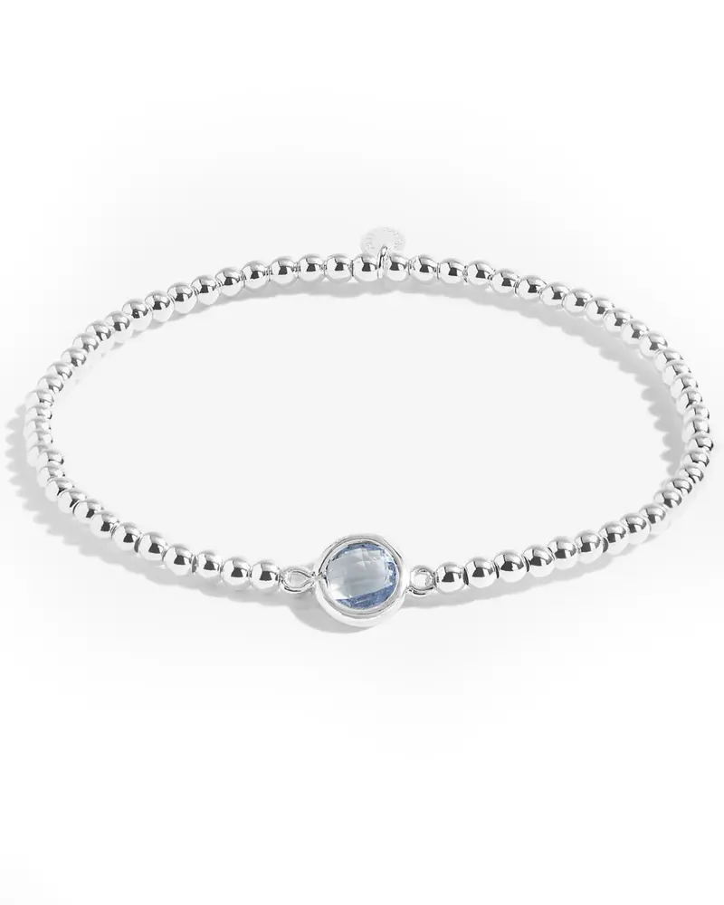 A Little Something Blue Silver Bracelet