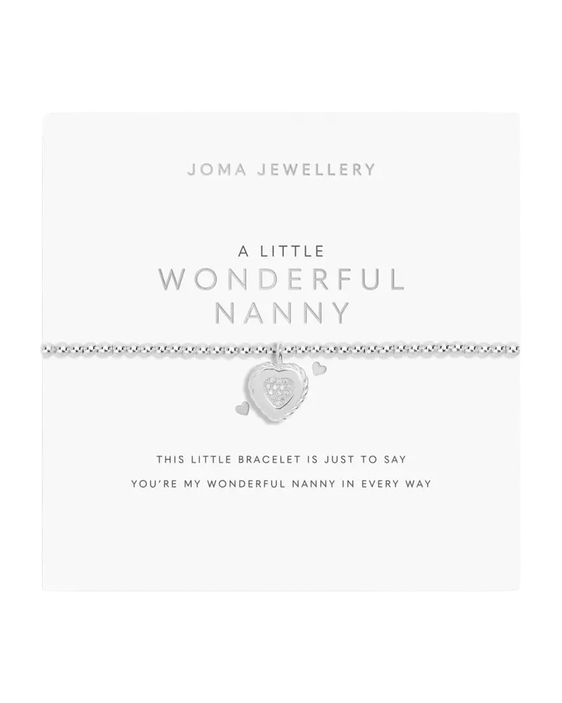 A Little Wonderful Nanny Silver-Plated Charm Bracelet