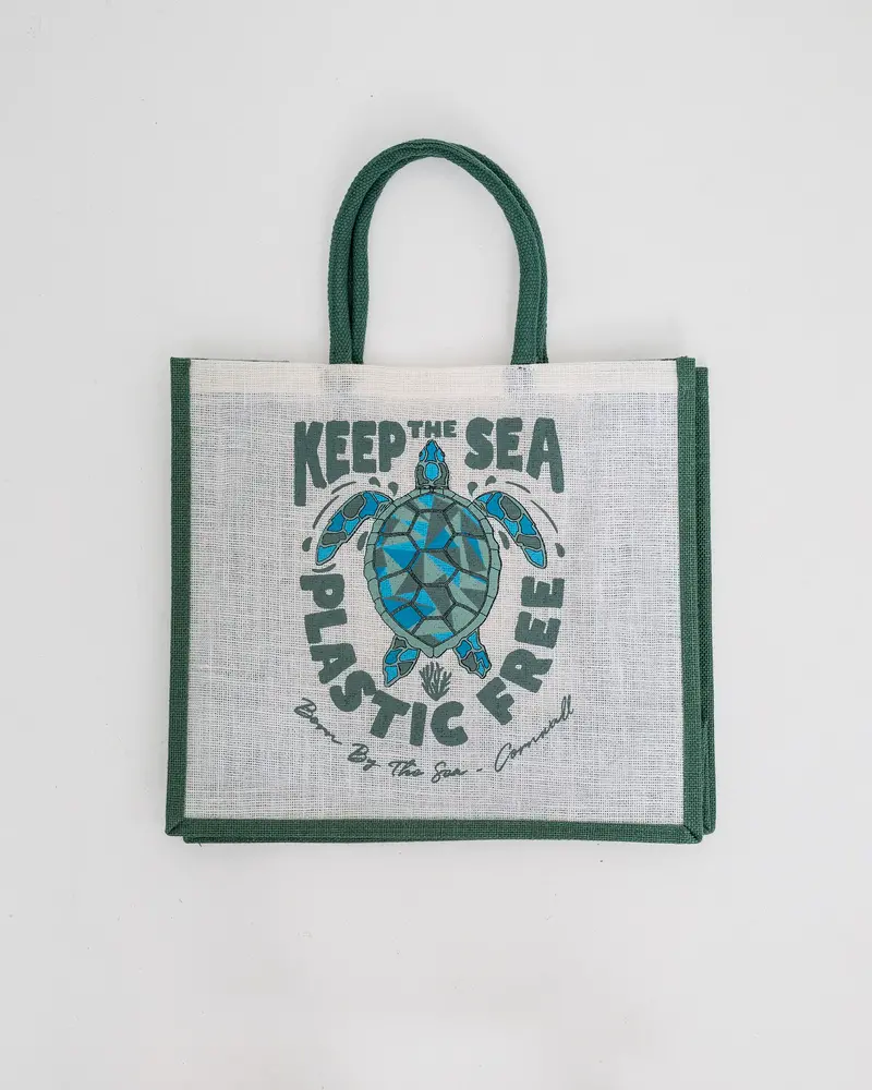 AC Turtle Eco-Friendly Jute Tote – Off-White