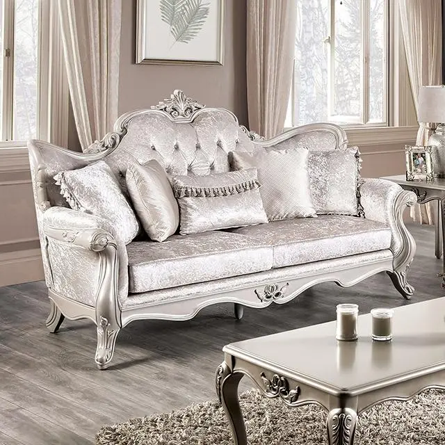 Acapulco Two-Tone Sofa in White and Espresso