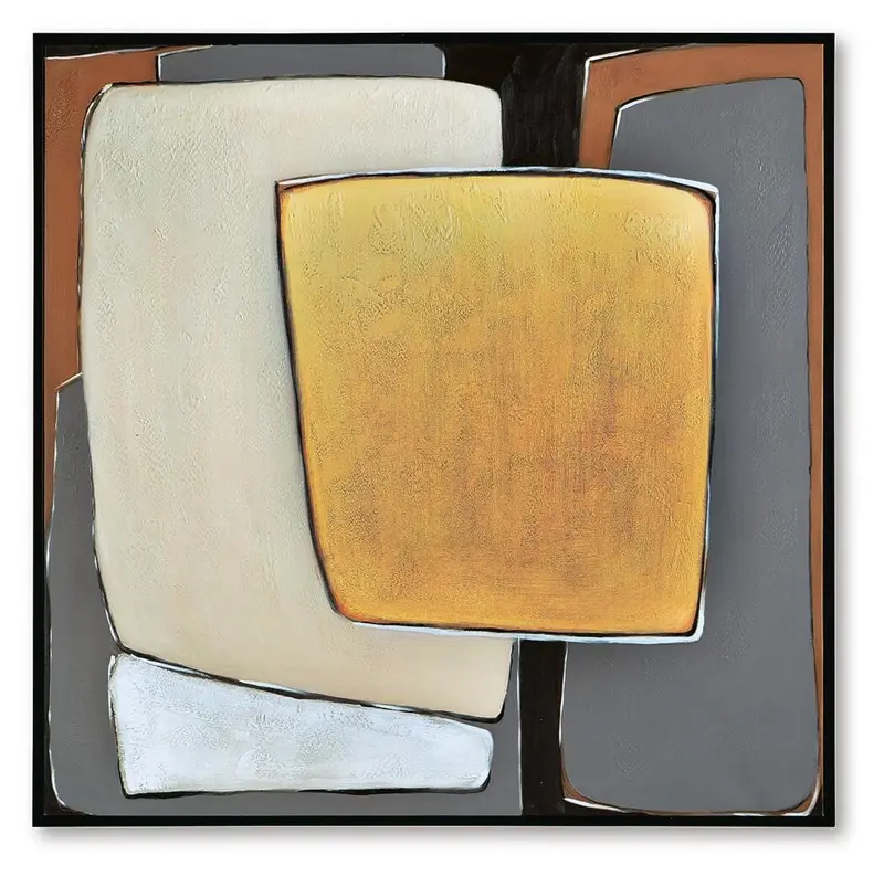 Actman Framed Wall Decor with Geometric Pattern