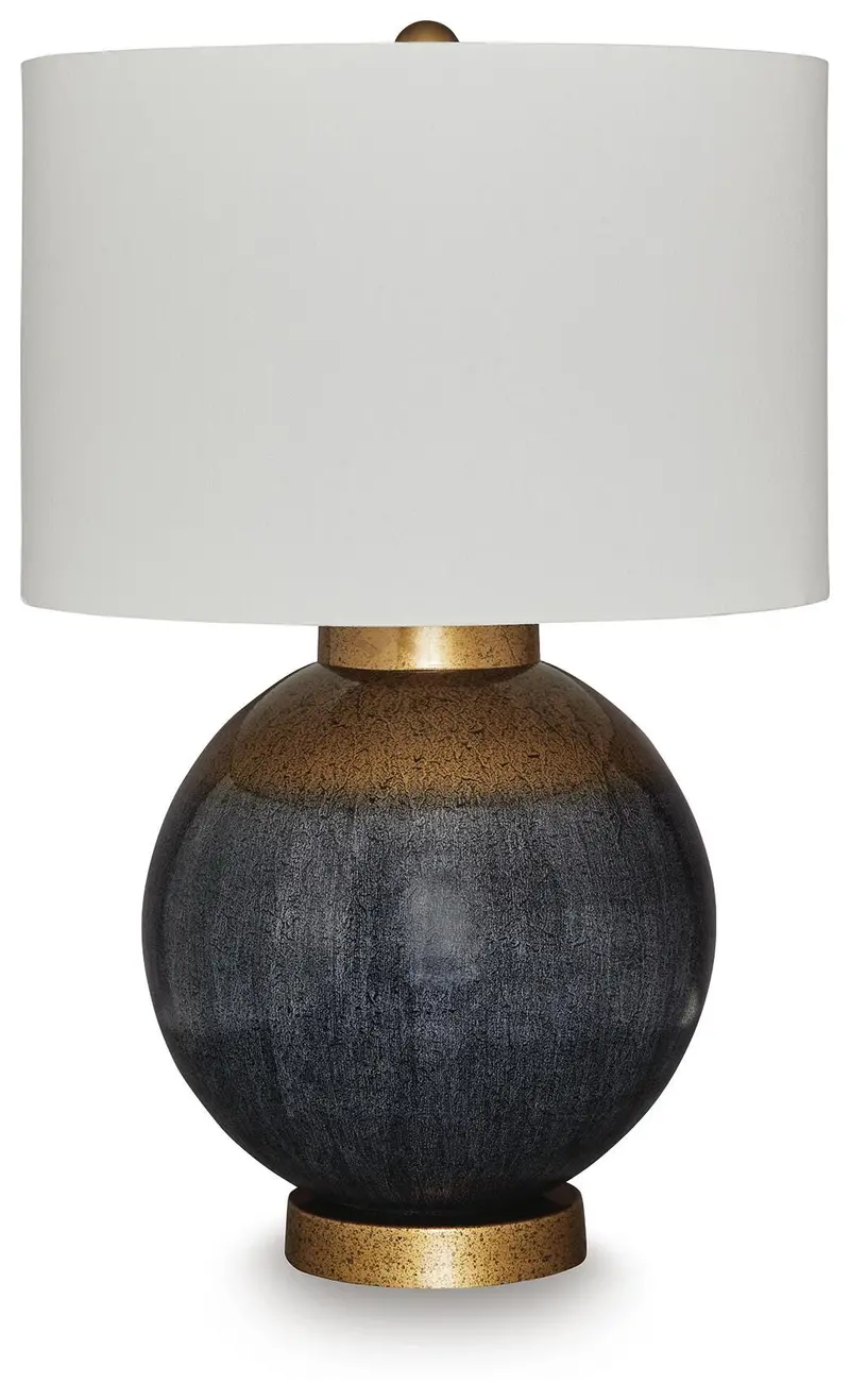 Adara Ceramic Table Lamp with Linen Shade