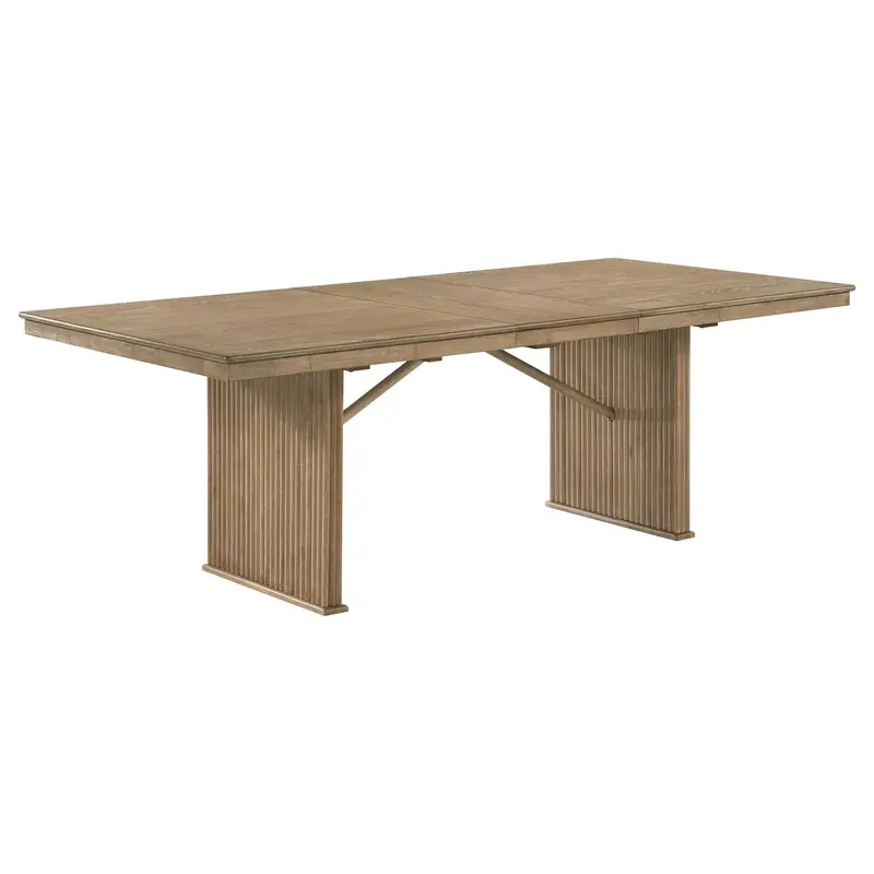 Adina Expandable Dining Table – Solid Wood Top, 6–10 Seater