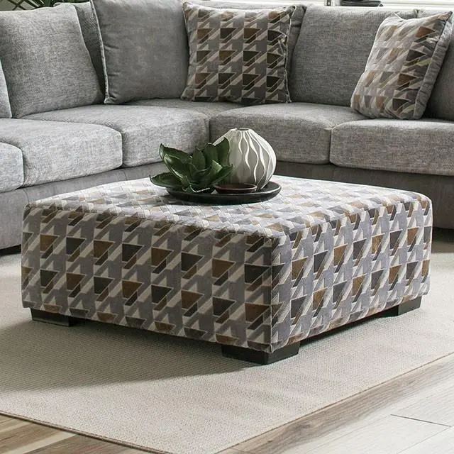 ALANNAH Tufted Velvet Ottoman