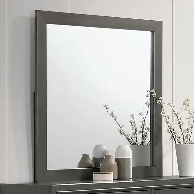 ALISON Dark Walnut Wall Mirror