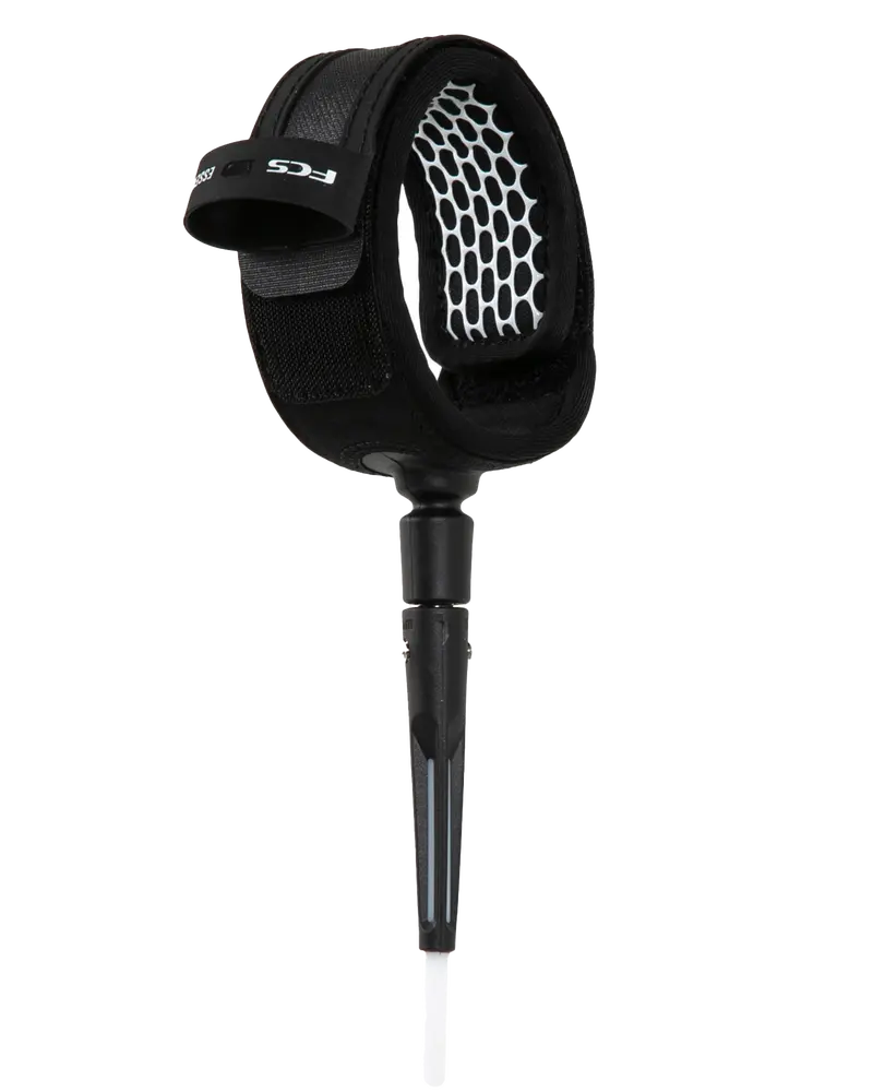 All Round Essential Surf Leash – White and Black Contrast Design