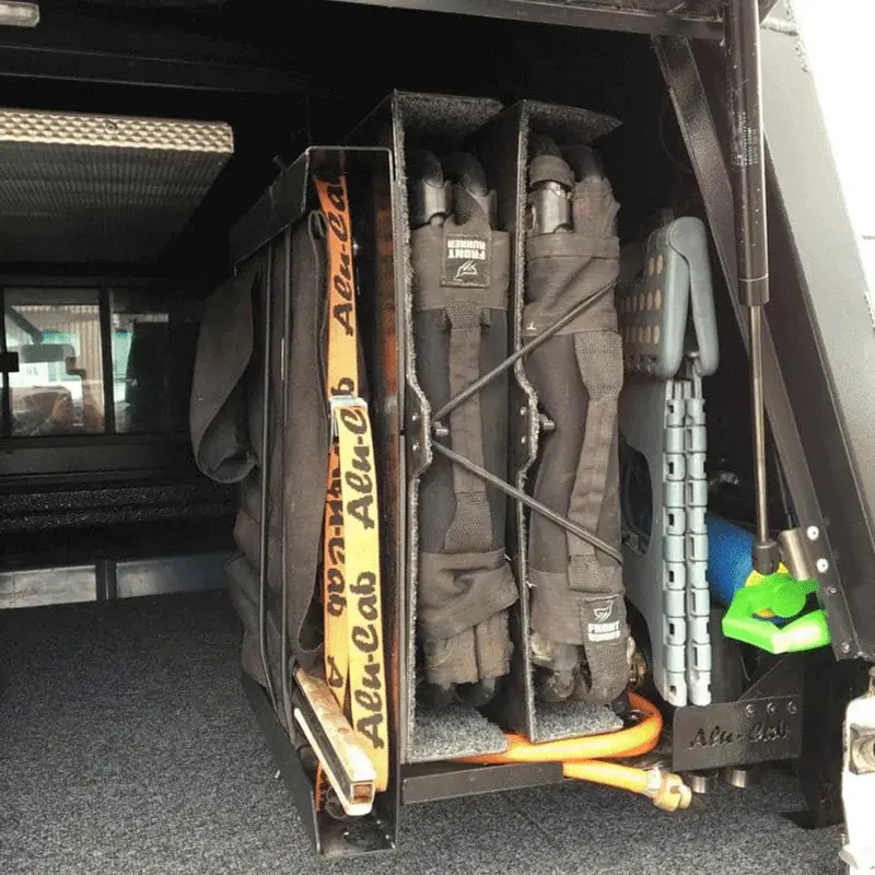Alu-Cab Dual-Seat Folding Chair Carrier (Holds 4 Chairs)