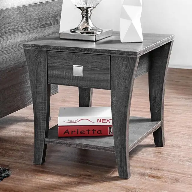 Amity Gray Living Room End Table