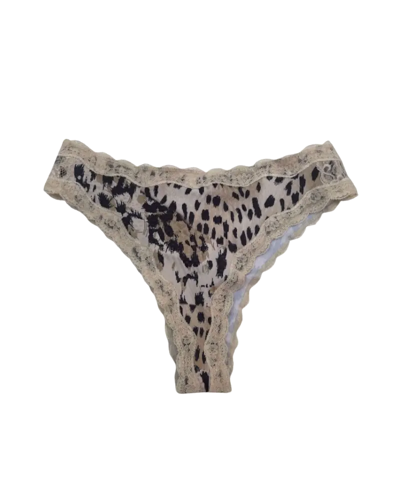 Animal-Print Snow Leopard Low-Rise Briefs