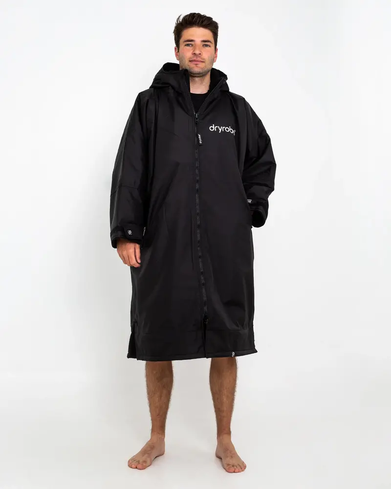 Anns Cottage x Dryrobe Towel Robe – Black/Black