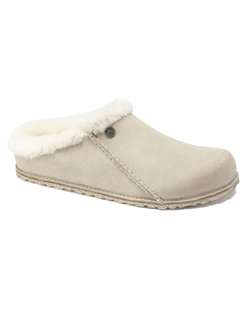 Antique White Zermatt Premium Suede Slippers