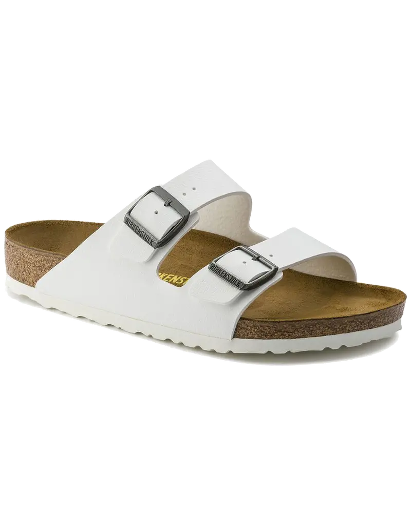 Arizona Birko-Flor Sandals – Crisp White