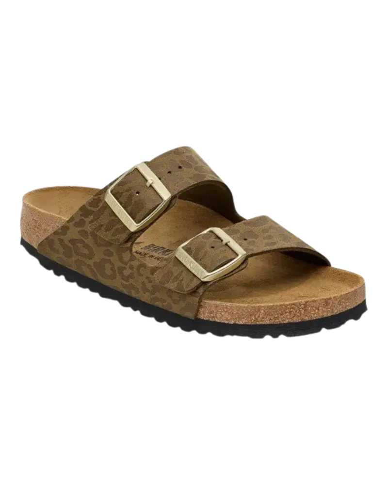 Arizona BS Leopard Khaki Synthetic Sandals