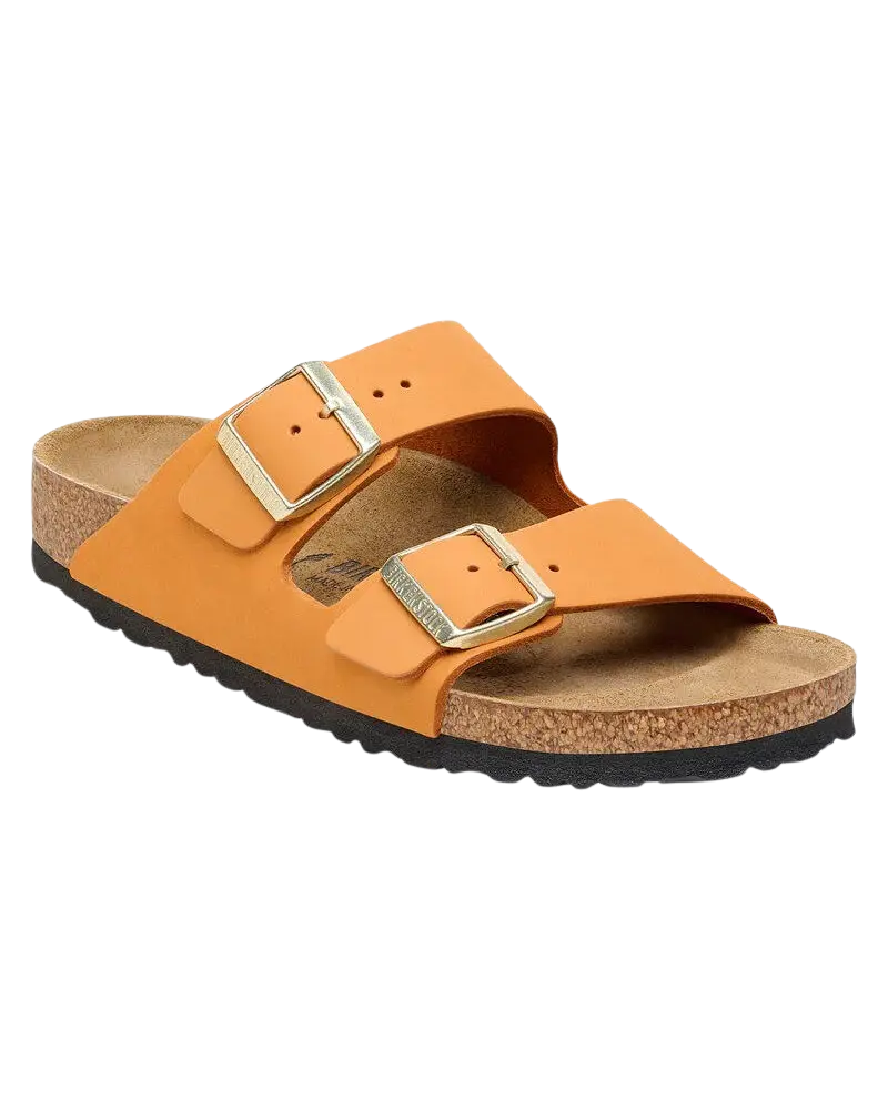 Arizona Burnt Orange Nubuck Leather Sandals