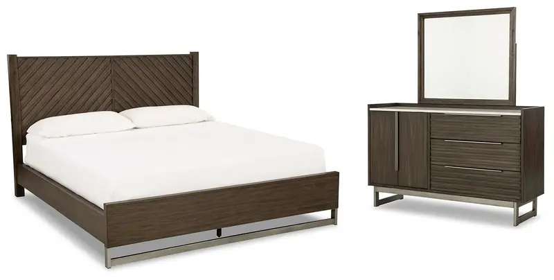 Arkenton King-Size Bedroom Set – Platform Bed, Chest & Nightstands