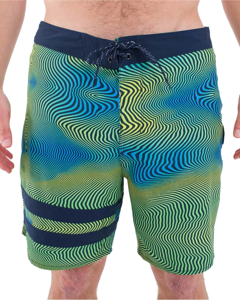 Armored Navy Phantom Eco Block Party Boardshorts