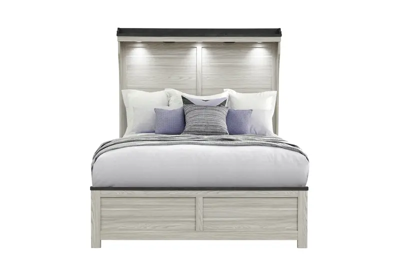 Ashley Brown Full-Size Bed Frame with Rustic Brown Finish