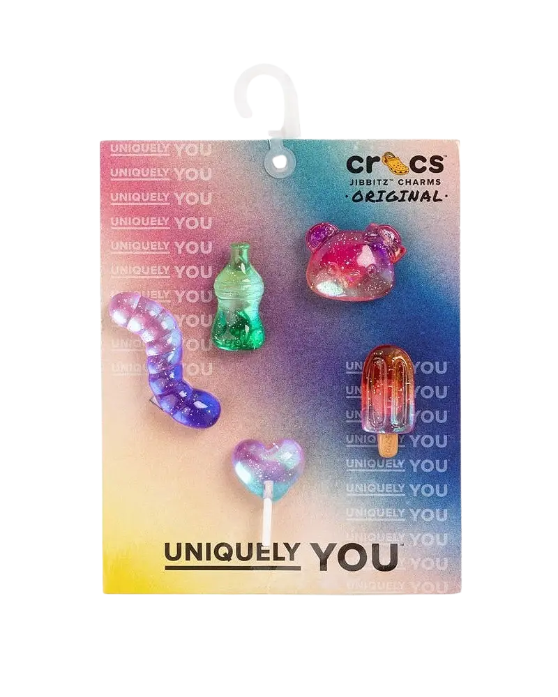 Assorted Jelly Candy Jibbitz Charms – 5-Pack