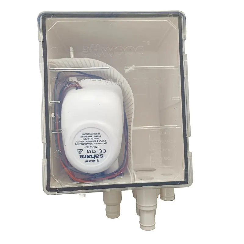 Attwood 4142-1 12V Compact Shower Sump Pump for Small Boats