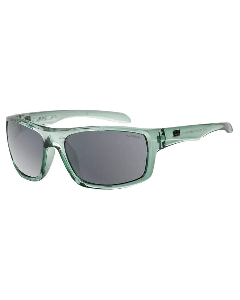 Axle Polarized Sunglasses – Crystal Emerald Green & Grey Smoke