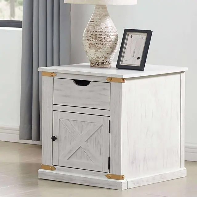 Bacerra Walnut-Finish End Table