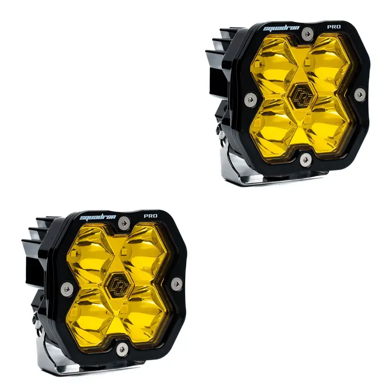 Baja Designs Squadron 2.0 Pro Black LED Auxiliary Light Pod Set (Pair)