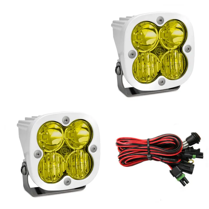 Baja Designs Squadron Sport & Pro LED Driving Lights – White Bezel