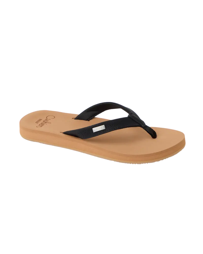 Baja Sands Black and Tan Flip Flops