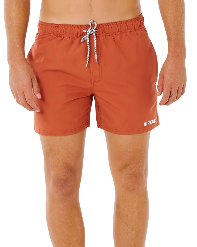 Baked Clay Streamline Offset Volley Shorts