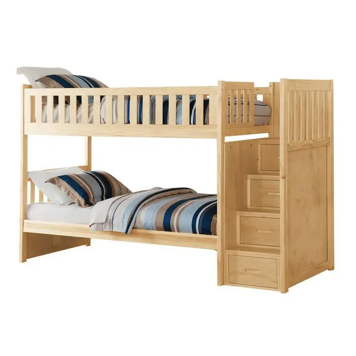 Bartly Natural Reversible Storage Bunk Bed – Flexible Configuration