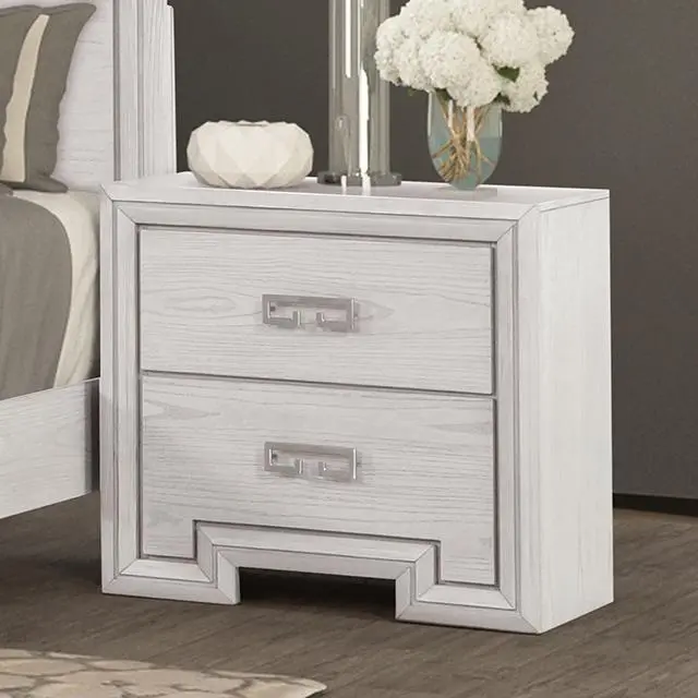 Basilone Wooden Nightstand with Drawer