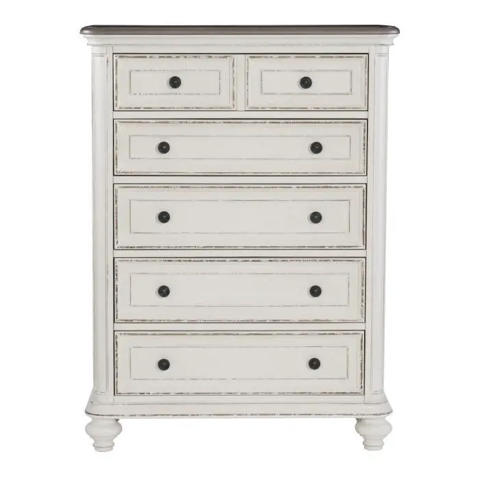 Baylesford Two-Tone Chest of Drawers – Compact Vertical Storage