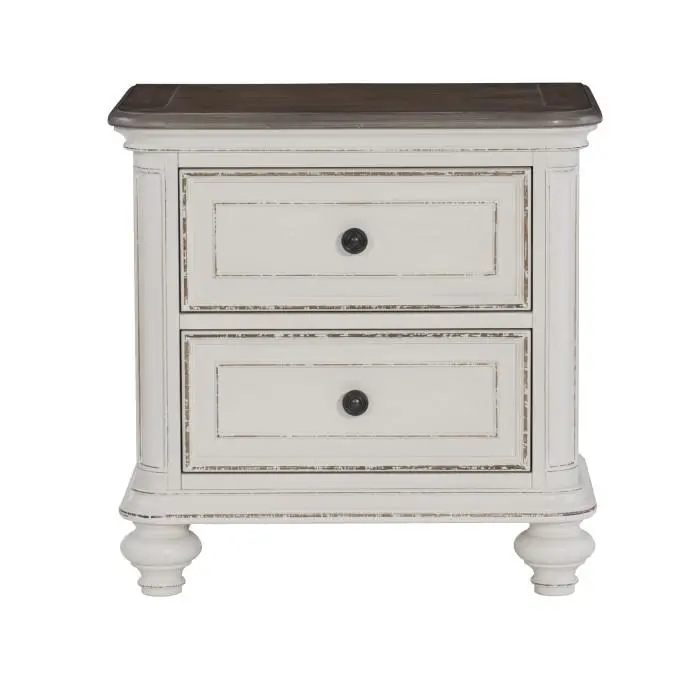 Baylesford Two-Tone Nightstand – Modern Bedroom Accent