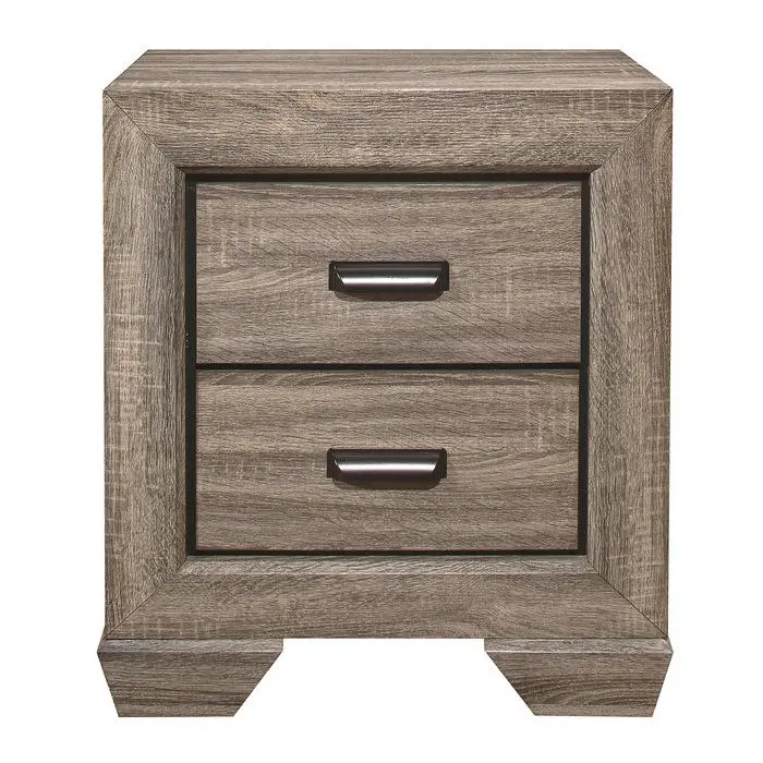 Beechnut Natural 2-Drawer Nightstand – Compact Bedside Storage