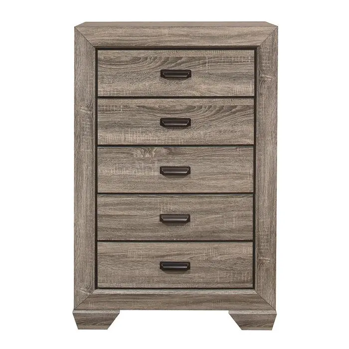 Beechnut Natural 5-Drawer Chest – Compact Tall Storage Unit