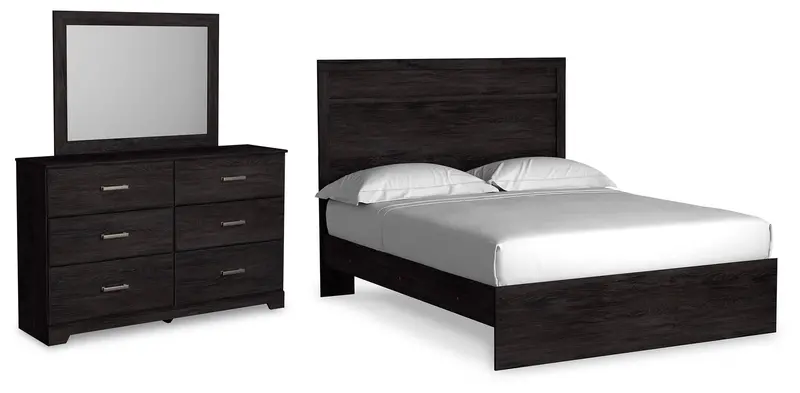 Belachime Modern Bedroom Set – Platform Bed, Nightstands, and Dresser