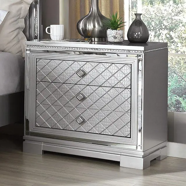BELLETERRE Wooden Nightstand with Soft-Close Drawer